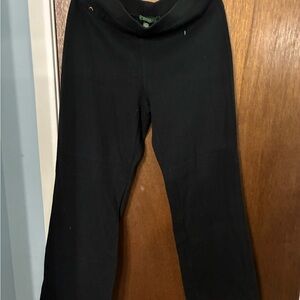 Lauren Ralph Lauren Black High-Rise Wide Leg Pants
